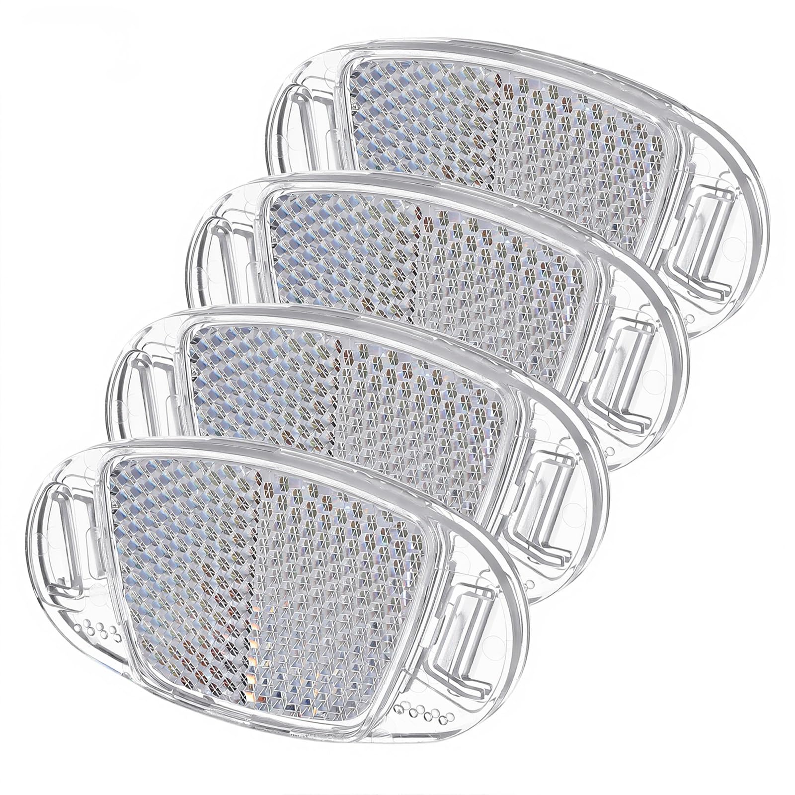 Xthrotsenk Set di 4 riflettori per bicicletta, per bici da corsa e mountain bike