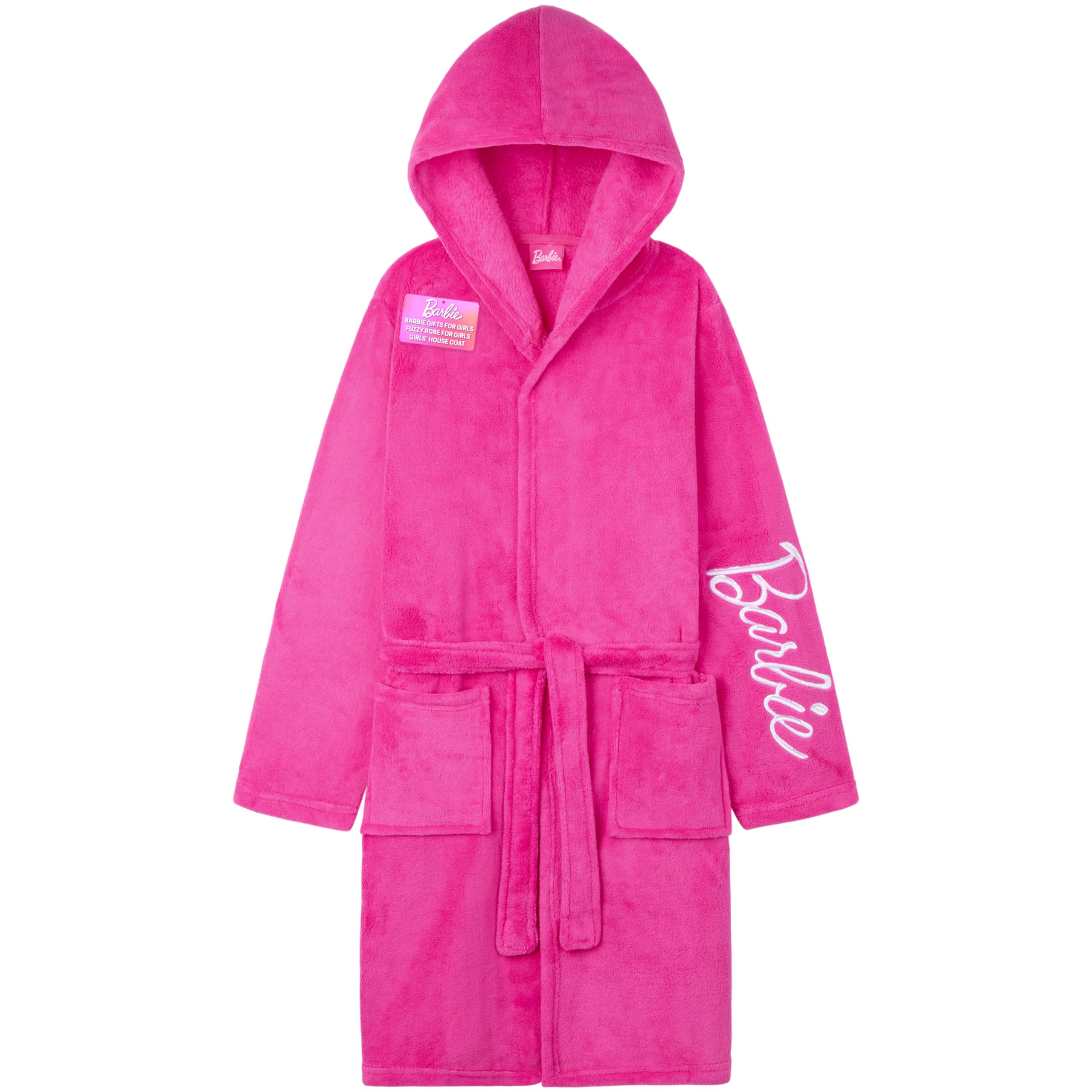 Get Trend Fleece Bathrobe for Girls, Teens, Dressing Gown, Soft Hooded Robe, Cozy Loungewear, Sleepwear Gifts for Girls