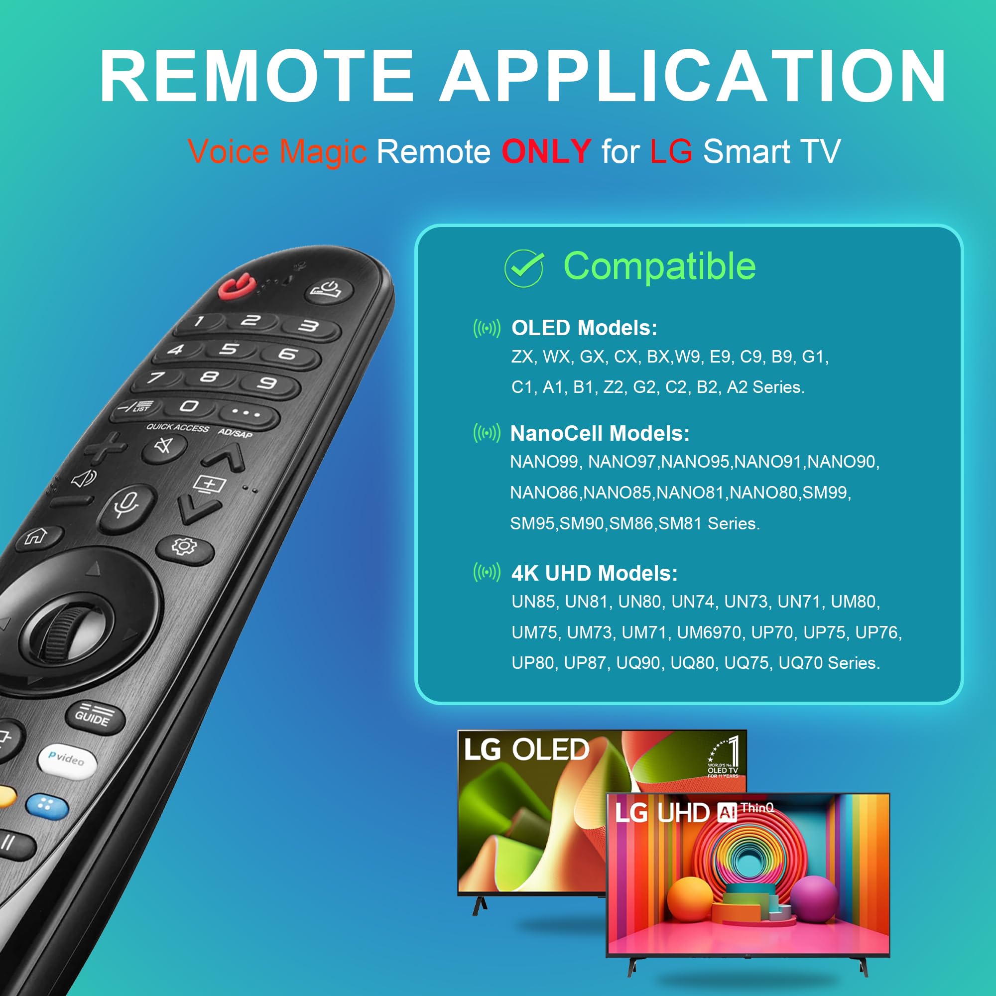 Lg Universal Remote New AKB75855501 AN-MR20GA Remote Control