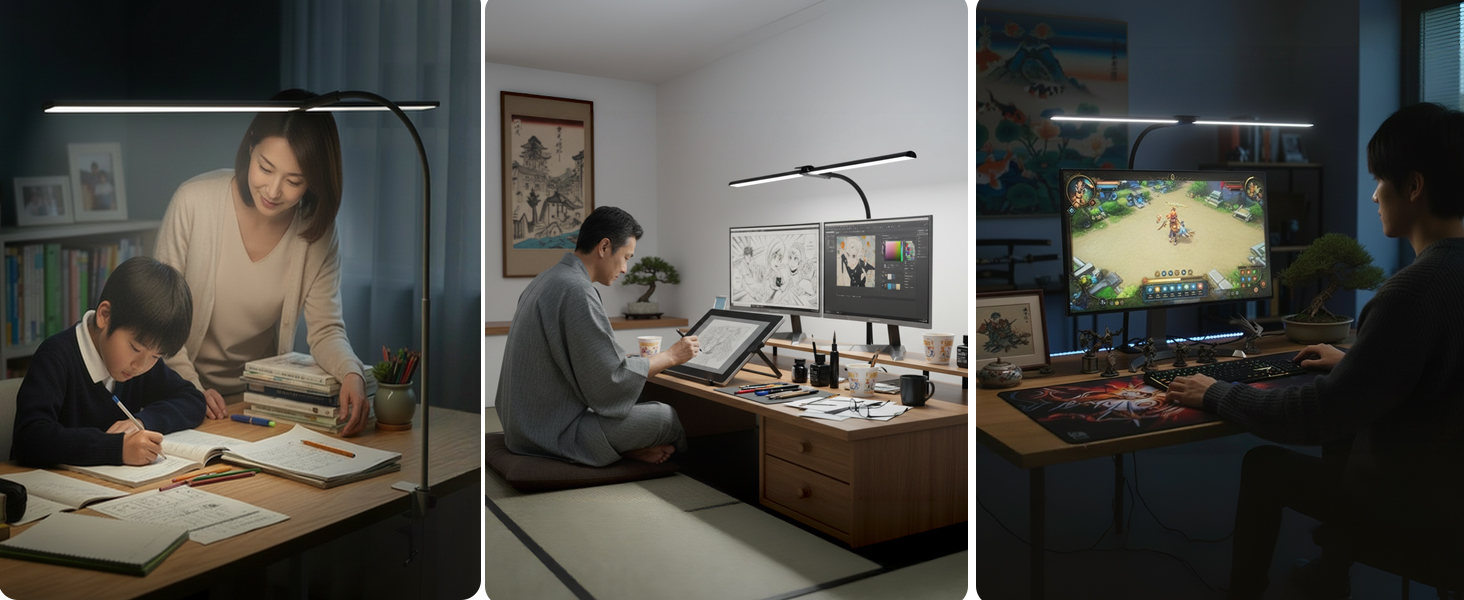 Amazon.co.jp: Wobane デスクライト LED 1800lm 目に優しい 電気