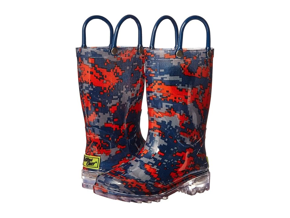

Western Chief Kids Digital Camo Lighted Rain Boot (Toddler/Little Kid) (Navy) Boys Shoes
