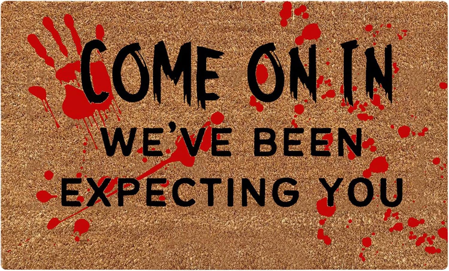 Decoración de Halloween para interiores y exteriores, alfombras de 23.6 x 15.7 pulgadas, resistentes y espeluznantes faroles de calabaza de