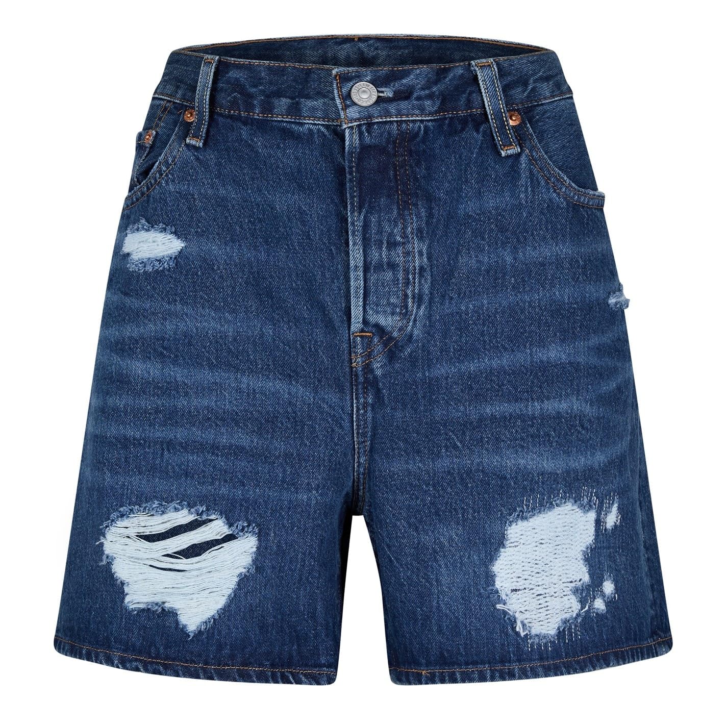 Levi's Femme Plus Size 501 High Rise Shorts / Denim Shorts, Broken Midnight Plus, 22W