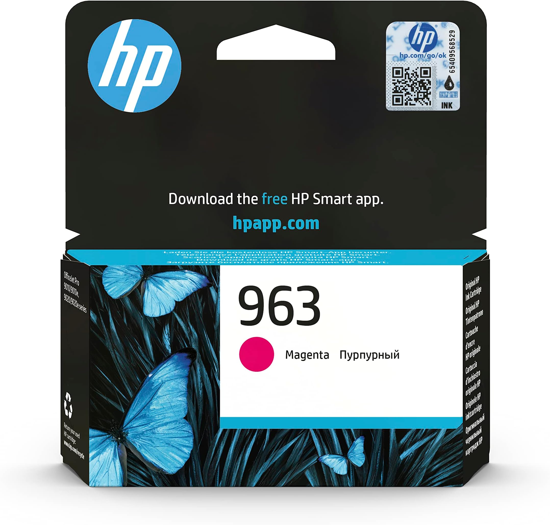 3JA24AE 963 Original Ink Cartridge, Magenta, Single Pack