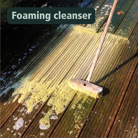 Rubio Monocoat Exterior Wood Cleaner, 200 ft2 | Superior Outdoor Cleaning | Removes Discoloration & Dirt from Wooden Surfaces | Restores Natural Beauty Prior to Finishing Treatment | 1 Liter
