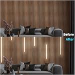 Art3d LED Kit d'éclairage encastré - 6pcs Blanc autocollant LED Lumière avec interrupteur intelligent, 3000k Touching Switch Light pour panneaux muraux en bois, têtes de lit, escaliers, décoration maison, sous Cabinet Strip Light