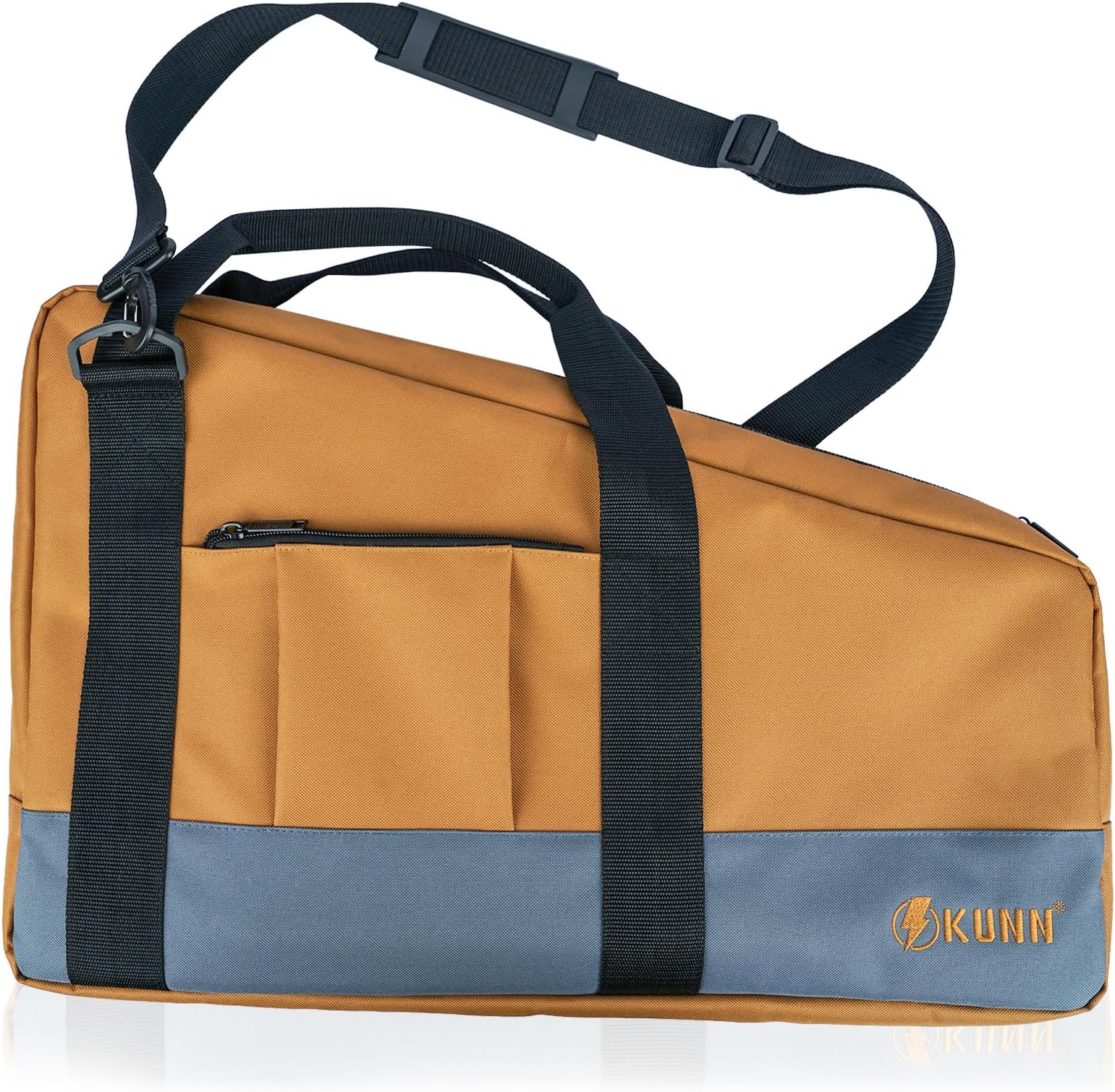 KUNNFraming Nailer Gun Bag with Adjustable Shoulder Strap,Dual Lockable Zipper,Extra pockets for Hitachi NR83A,NuMax SFR2190