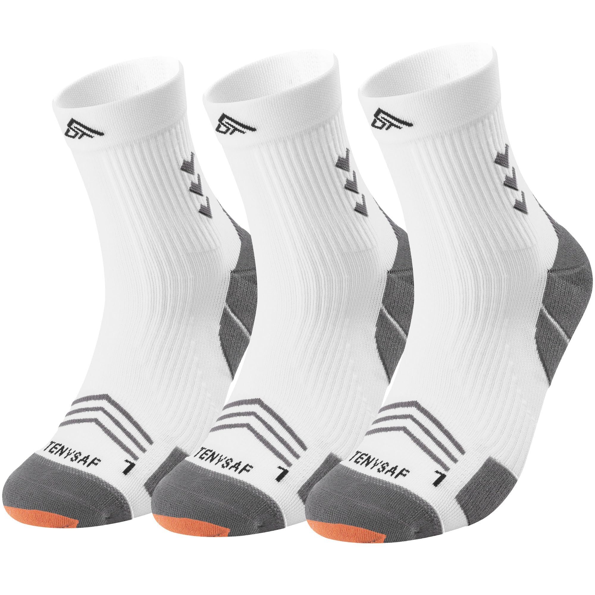 Lounwee Compression Sport Running Socks: Crew Sock with Arch Support for Men Women Hiking Cycling Football,Gift for Runners