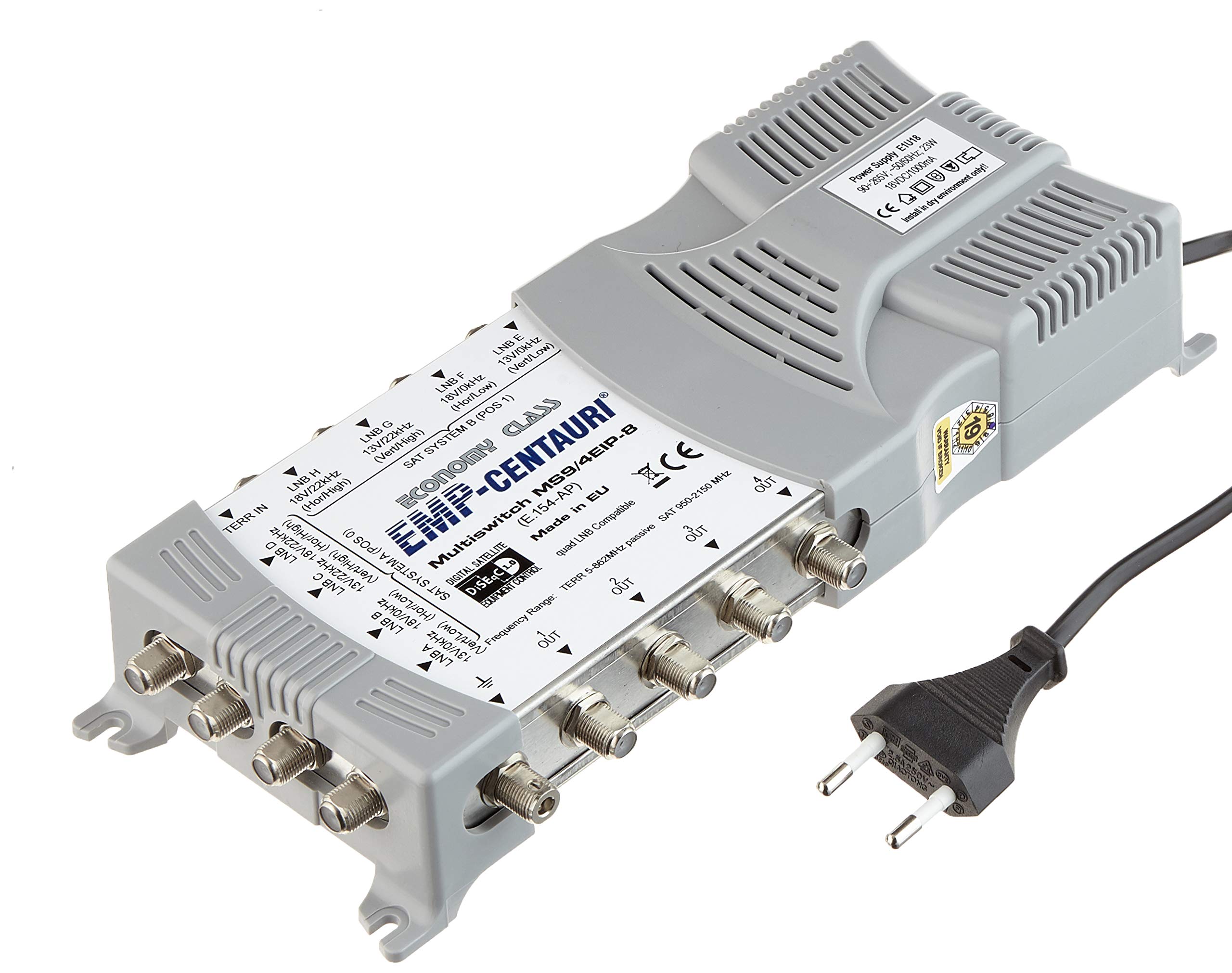 9in/4out standalone DiSEqC multiswitch