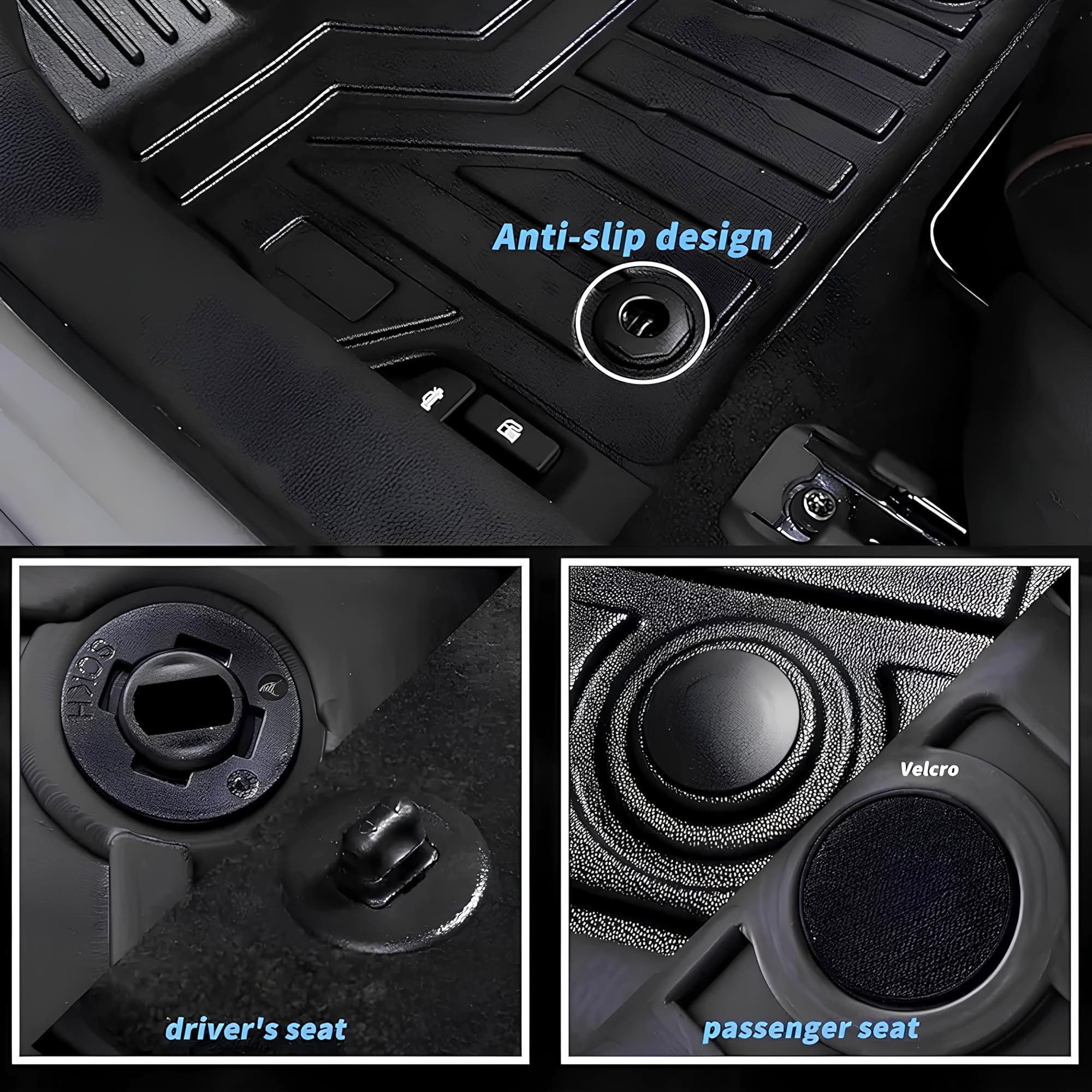 Toyota RAV4 RAV 4 Híbrido HEV de 2019 a 2025 - Alfombrillas 3D termoformadas para Todo Tipo de Clima, Antideslizantes, Impermeables • TPE Premium