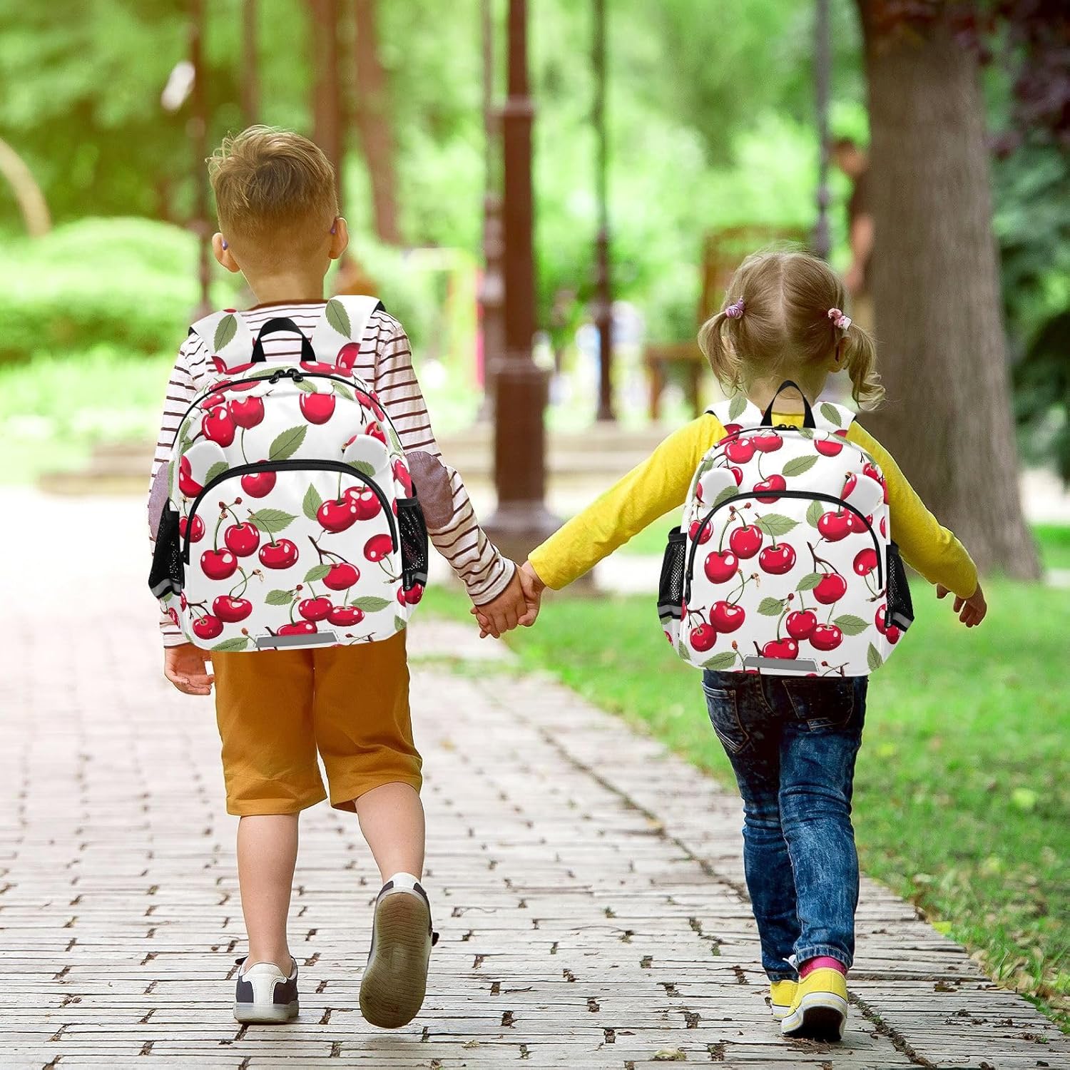Leave Cherry Toddler Harness Backpack for Boys Girls 3-6 Years Kids Backpack with Anti Lost Safety Leash Baby Harness Bookbag for Travel Walking Preschool