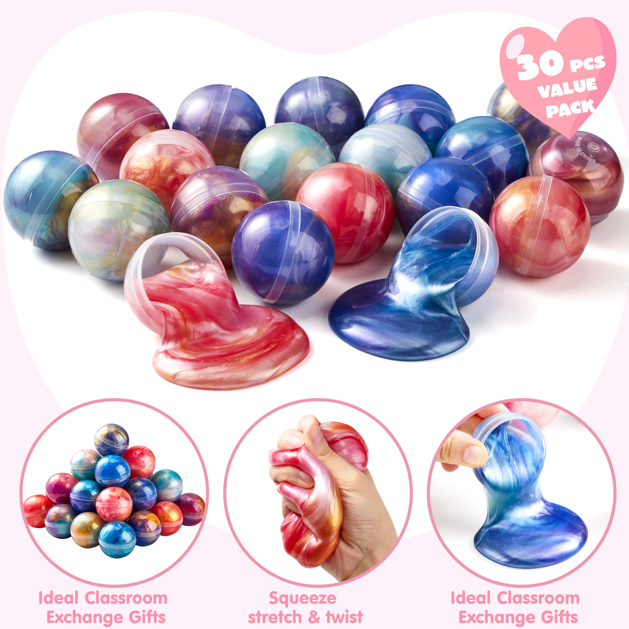 JOYIN 30 PCS Valentine Gift Cards with Slime - Image 4