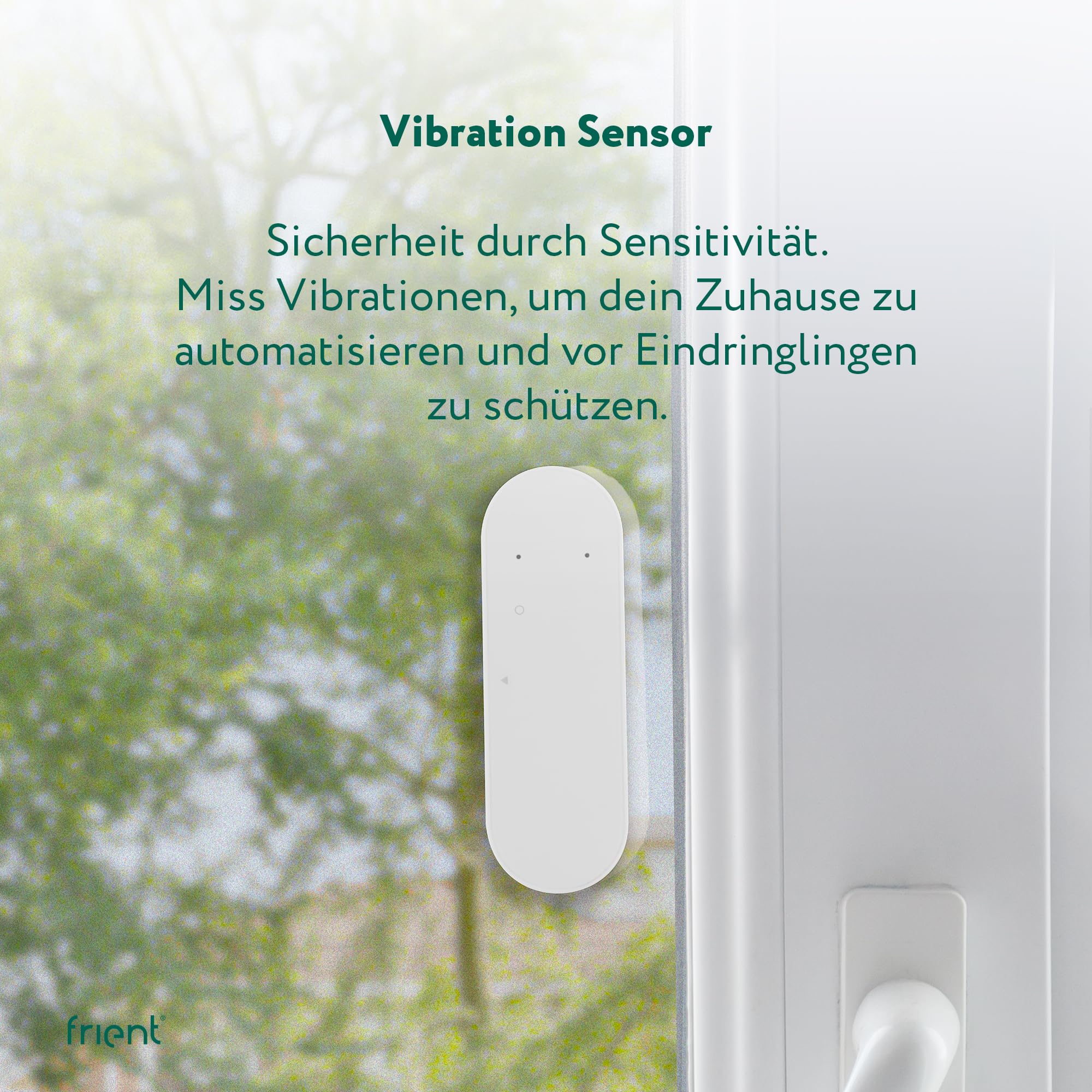 Vibrationssensor | Vibrationsmessung | Neigungssensor | Heimschutz | 15 voreingestellte Empfindlichkeitsstufen | Temperatursensor | Zigbee | Funktioniert mit Homey und SmartThings