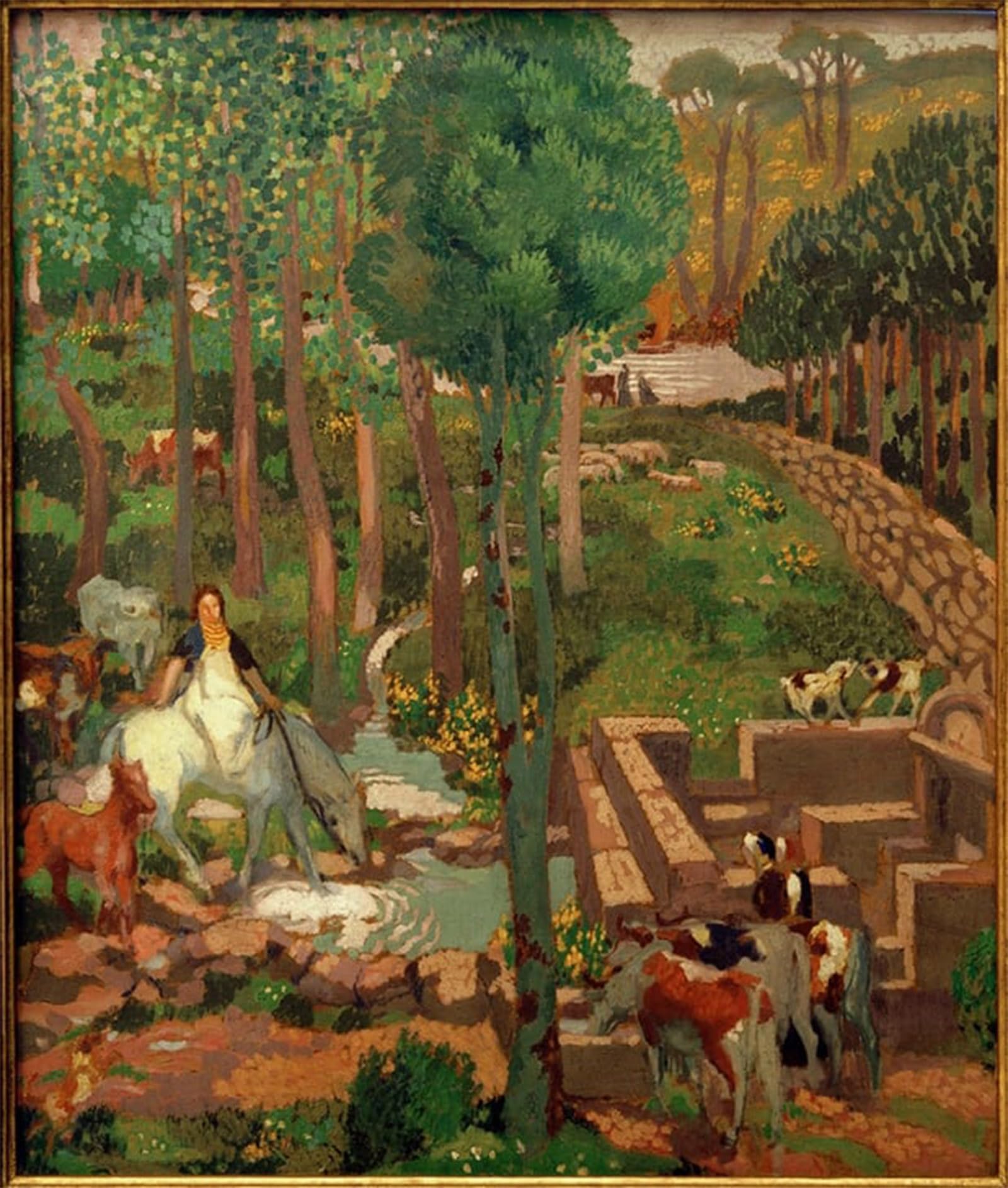 ARTXLXXBN Famous Art Print Poster Vintage Wall Art Epona Woman of Flocks by Maurice Denis Canvas Art Poster for Home Decor 60x90cm