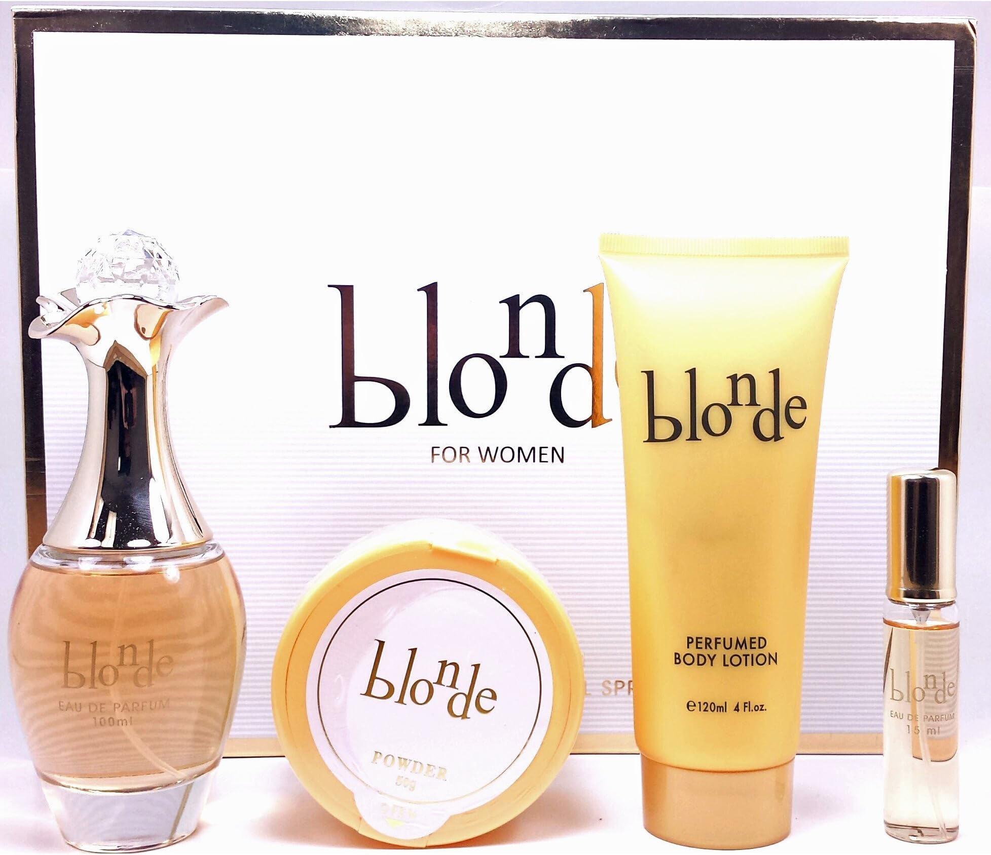 Blonde 4 Piece Gift Set by Tiverton