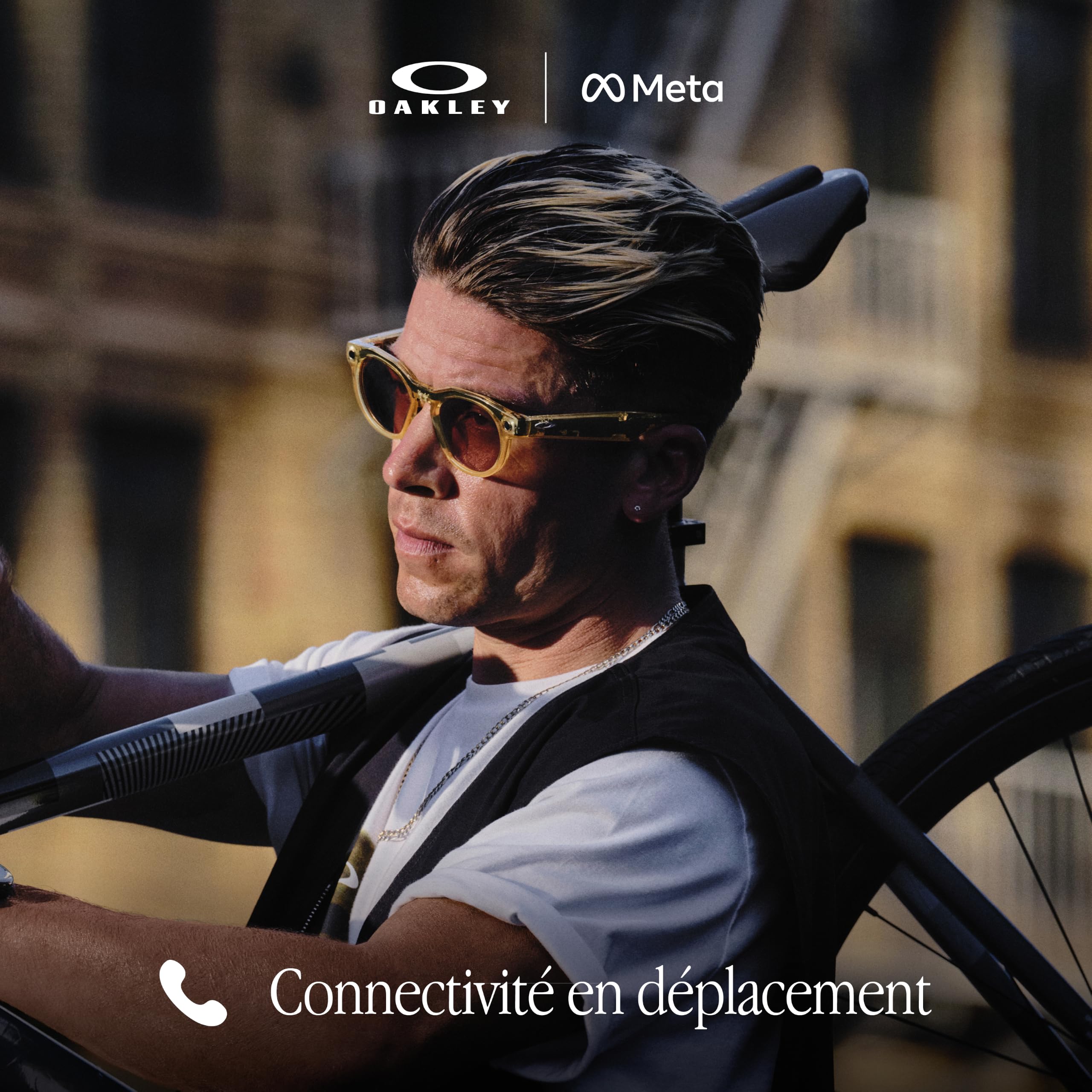 Oakley Meta HSTN Lunettes IA pour Homme et Femme — Noir | Lunettes Sport & Lifestyle — Caméra 12 MP, Vidéo 60fps, Audio Open-Ear, Meta IA — Noir/Verres Prizm™ Noir Polarisés