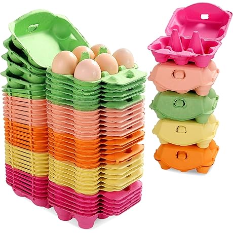 Reusable 30-Pack Easter Egg Cartons: A Sustainable and Decorative Choice