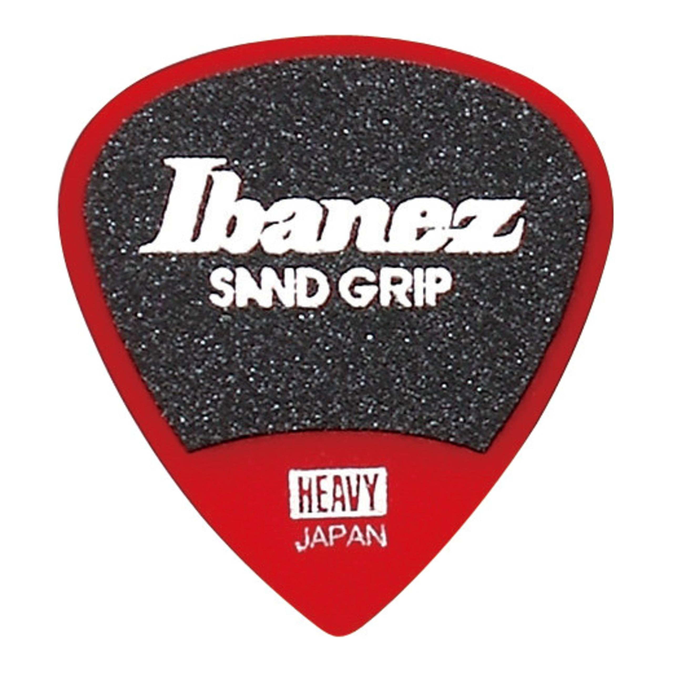 Ibanez PPA16HSG Sand-Grip Short Teardrop Guitar Pick Red 1.0mm (6-Pack) - Zestaw kostek
