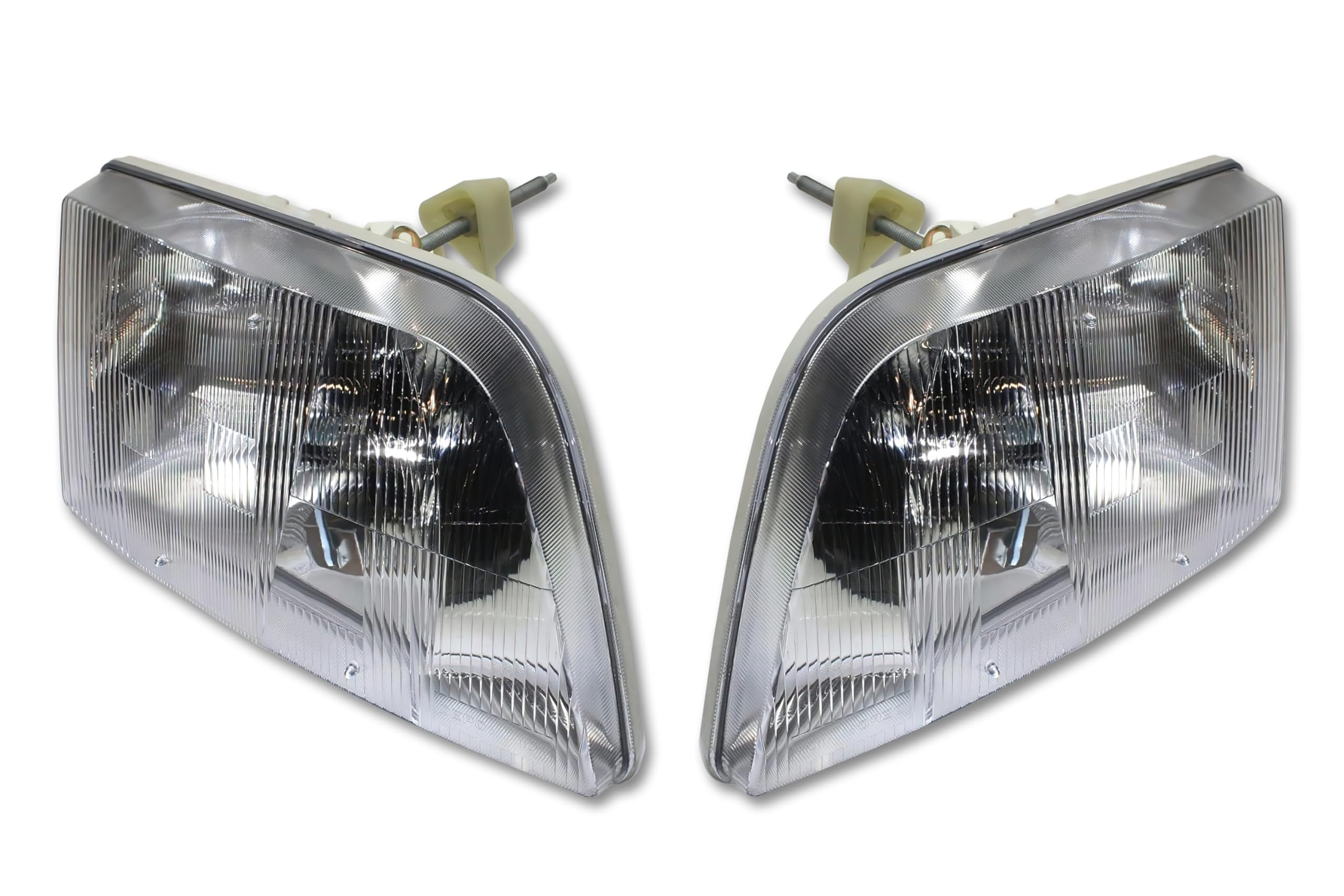 KOZAK - Par De Faros Delanteros Con 2 Bombillas LED 9007 (lado Izquierdo Del Conductor Y Lado Derecho Del Pasajero) Compatibles Con Volvo VN VNL 1998-2003, VNM 2000-2017 PLUS Chaleco Reflectante