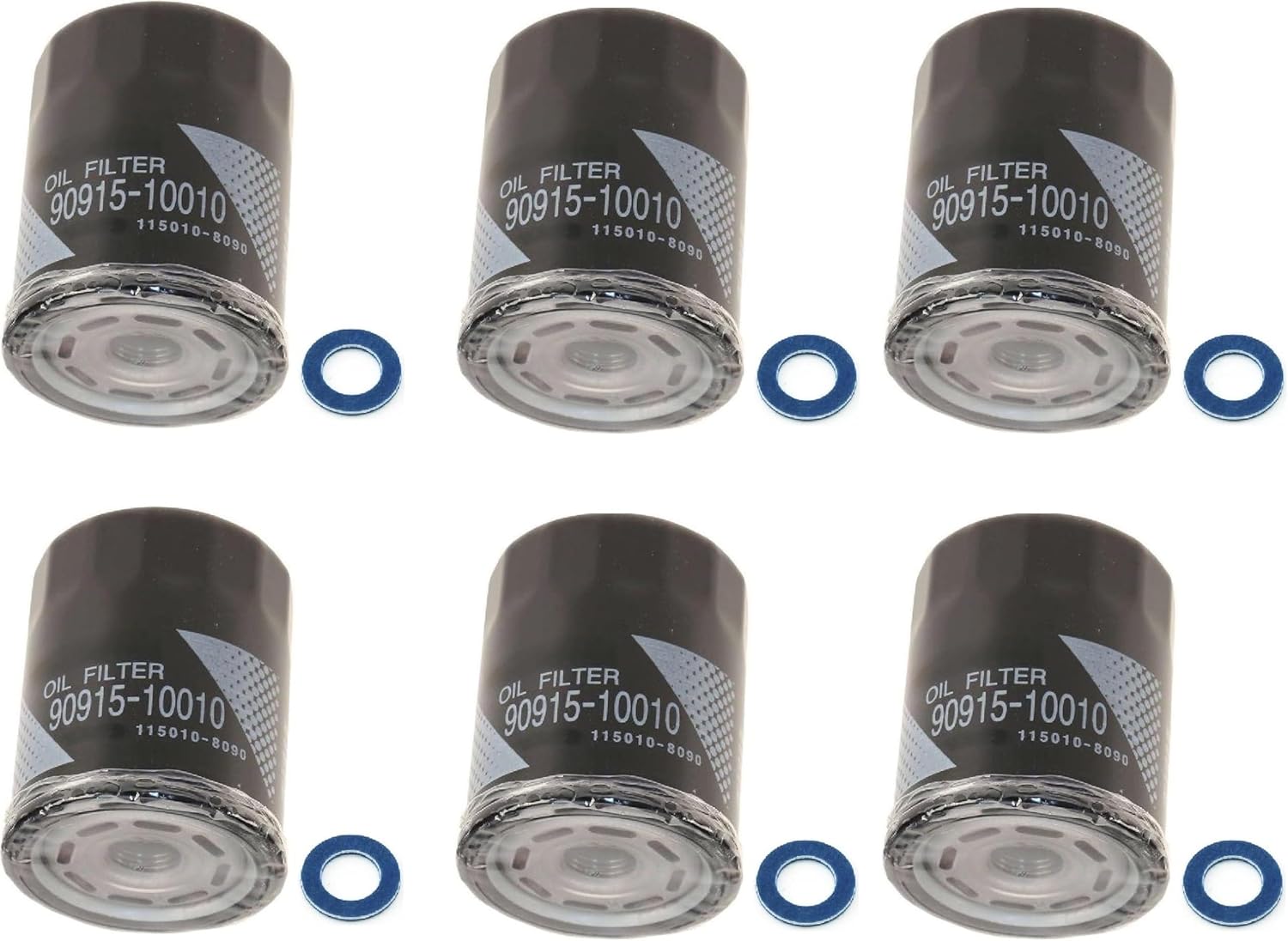 Struggling 6pcs Engine Oil Filter 90915-10010 + Engine oil Plug Drain Gasket 90430-12031 For Toyota V6 3.5L 3.4L Tundra 2022-2024 - Sequoia 2023-2024 Other New Models