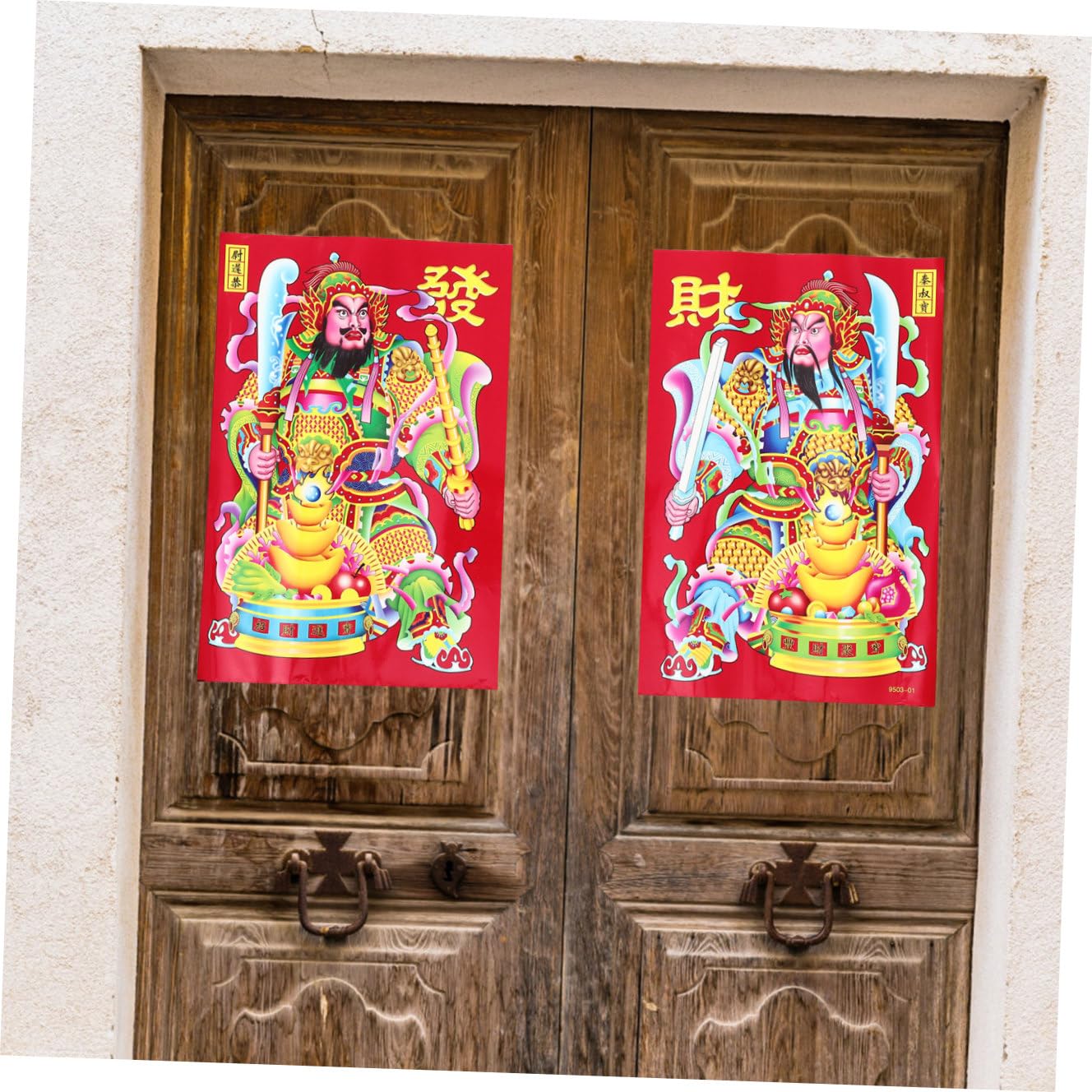 TOPBATHY 30 Pz Adesivo del cancello del della ricchezza decorazione natale decorazione natalizia foto adesiva festa di primavera foto per il festival di primavera adesivi arredamento