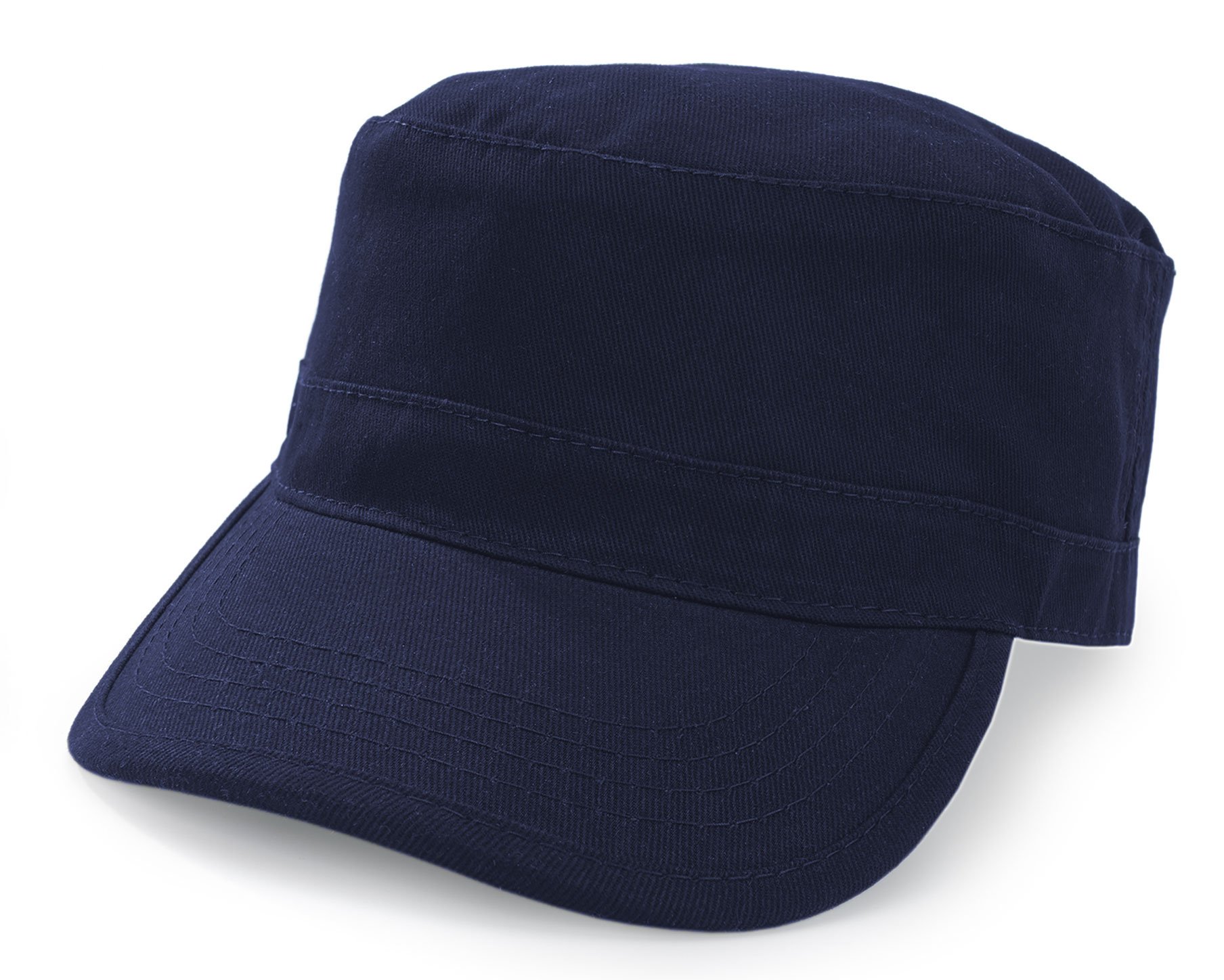 Morefaz Men Women Adjustable Classic Army Plain Hat Cadet Military Baseball Sport Cap (Nave) MFAZ Ltd