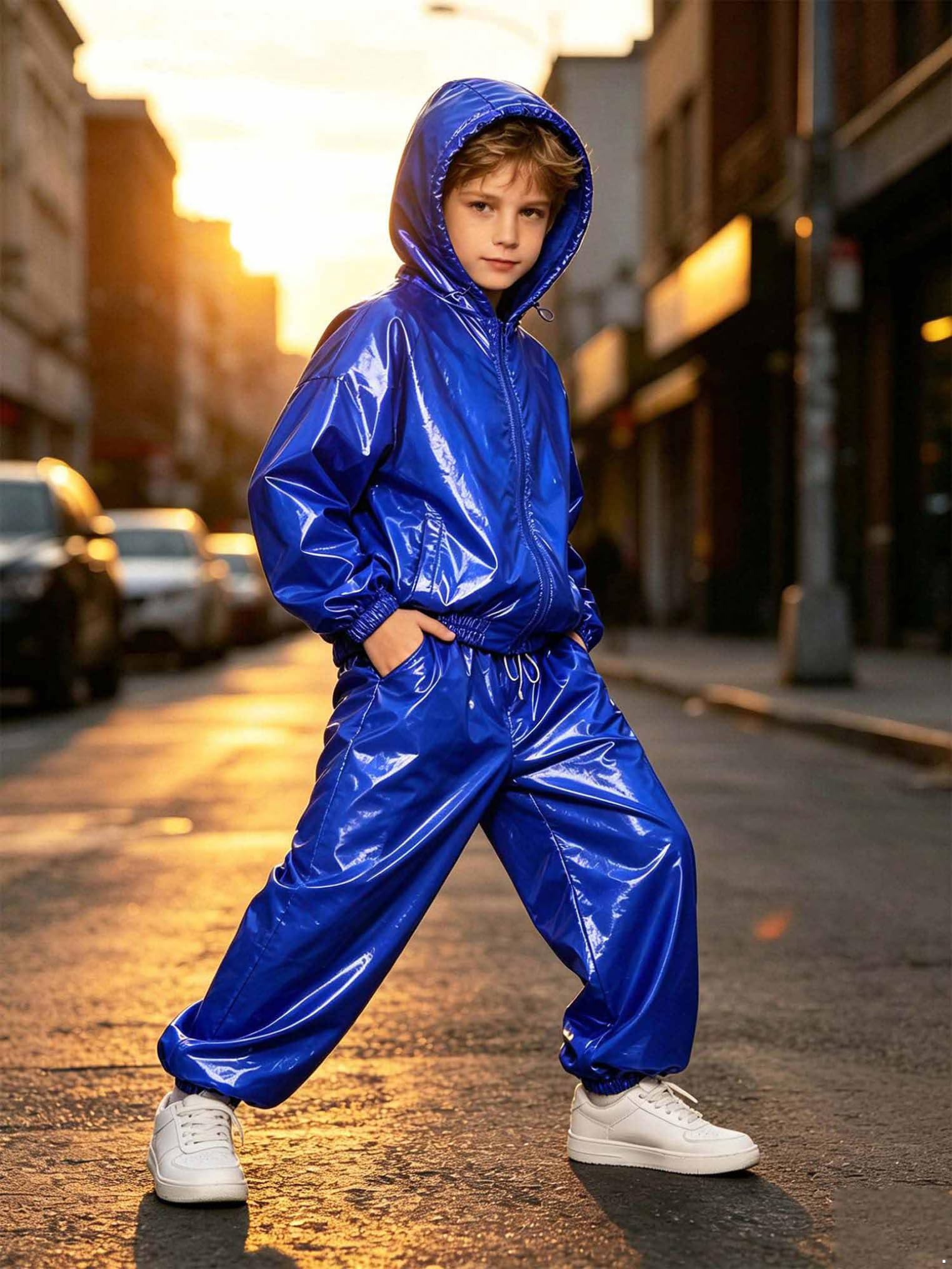 Freebily Bambina Tuta Bambino Ragazzo Completo Top E Pantaloni Da Jogging