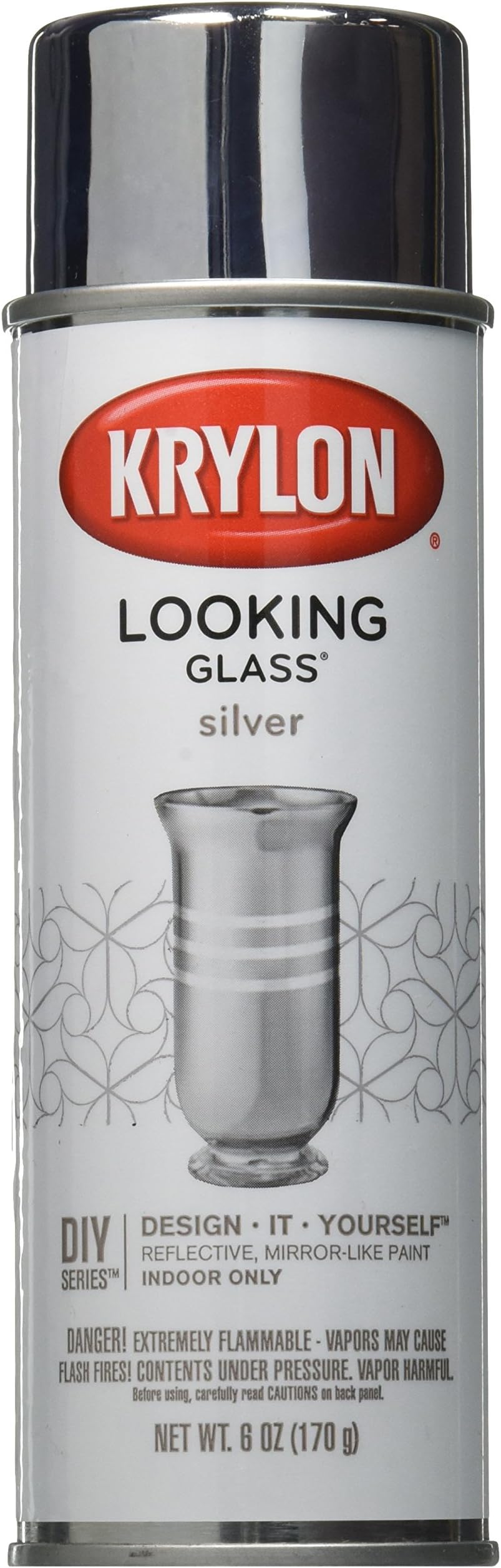 Krylon Looking Glass Silver-Like Aerosol Spray Paint 6 Oz.
