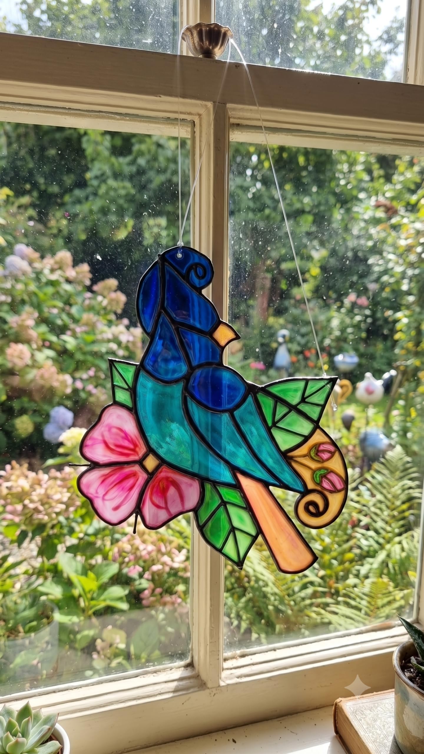 Bird Suncatcher Craft Kit | Window Hanging Decoration Craft for Kids, Adults & Beginners | Complete DIY Activity for Home Decor, Creative Return Gifts & Hobby Kit-image-20