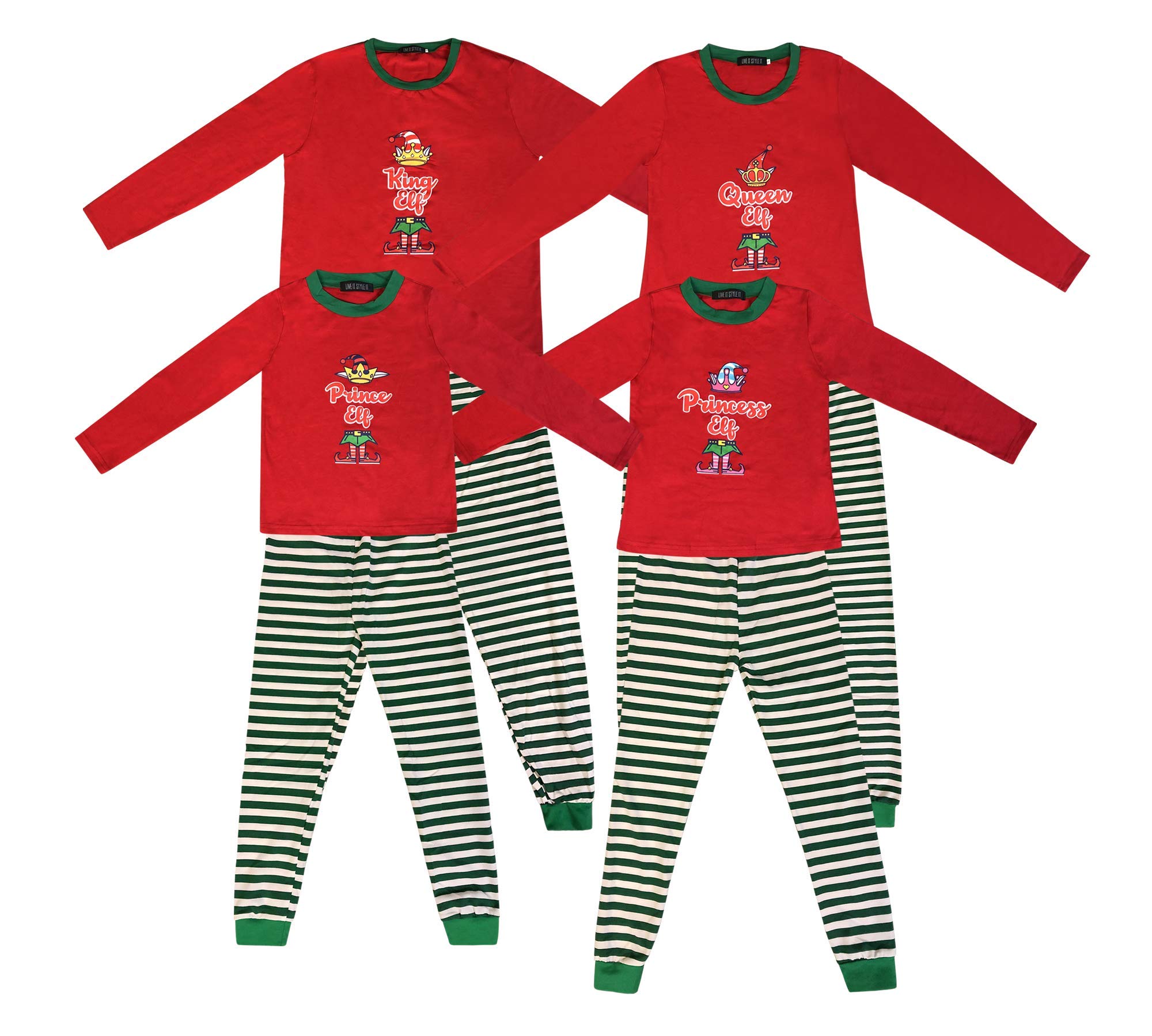 Family Matching Christmas Pyjamas Elf Pajamas For Kids Boys Xmas