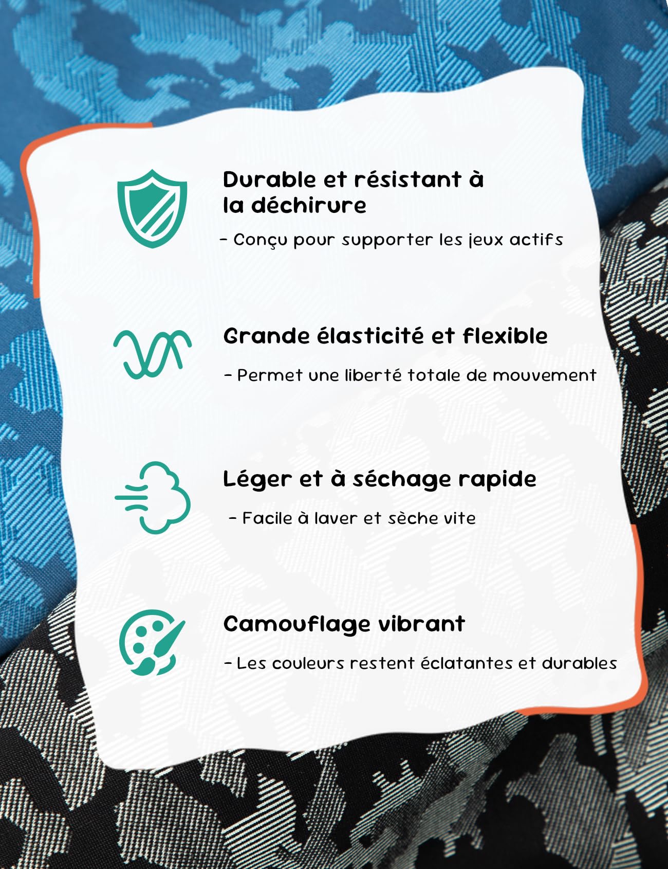 Carer Lot de 2 Boxers d’Incontinence Garçon Incontinence Légère 40 ml Capacité d’Absorption Camouflage Respirant Léger Doux Réutilisable Noir et Bleu Foncé Taille 110-116