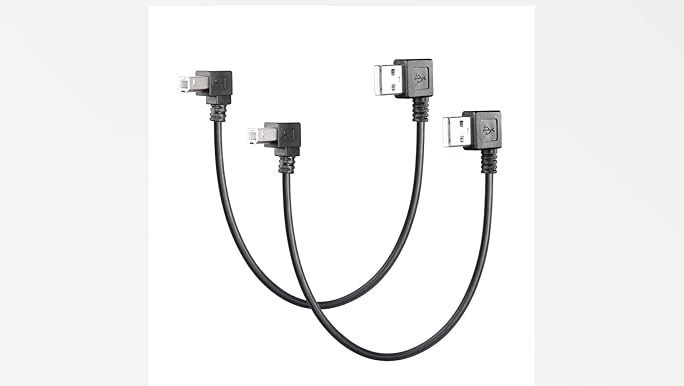 Amazon.com: CERRXIAN 1ft Left Angle USB A to B Cable