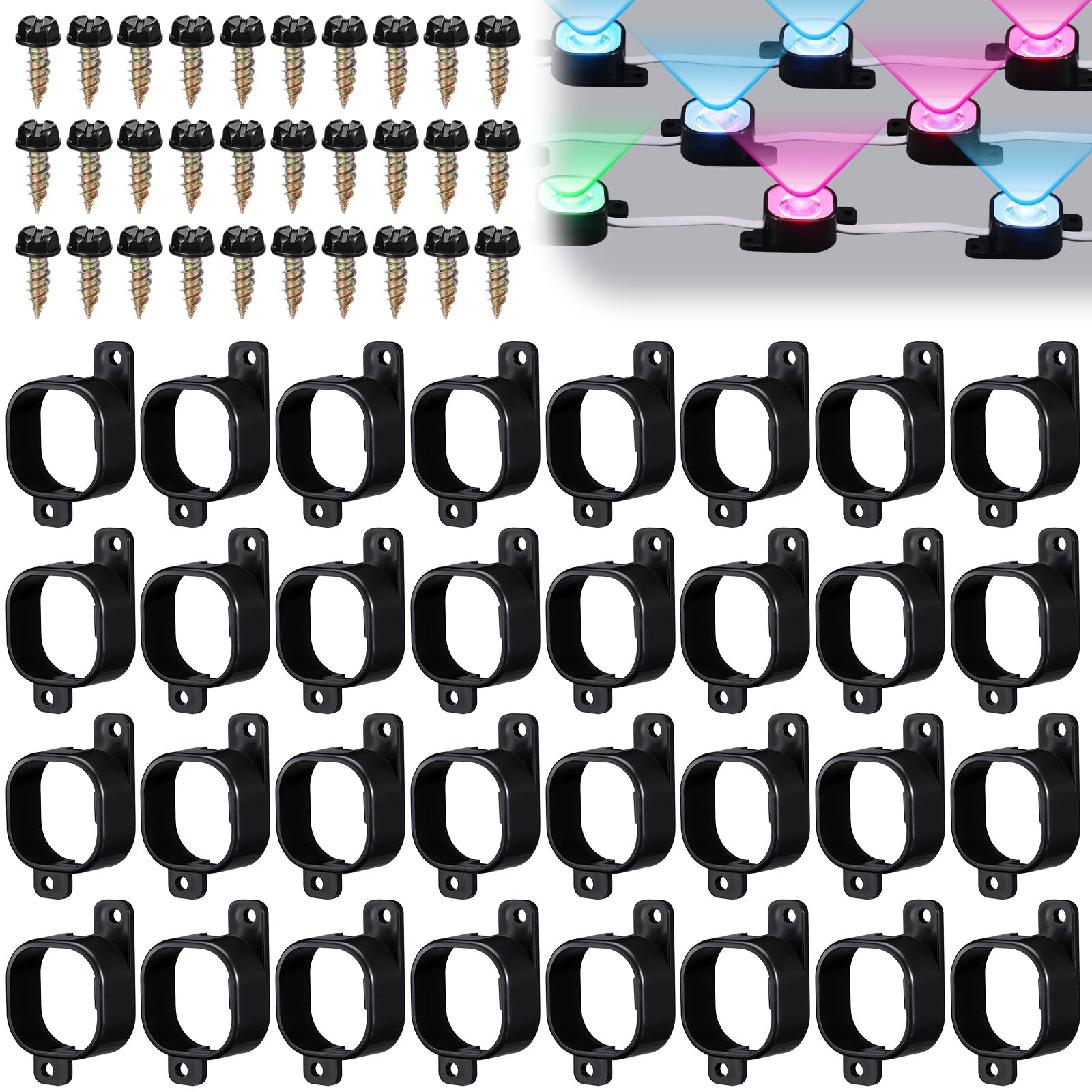 Beeveer 80 Set Light Clips Compatible with Govee H706 H806 Pro Lights