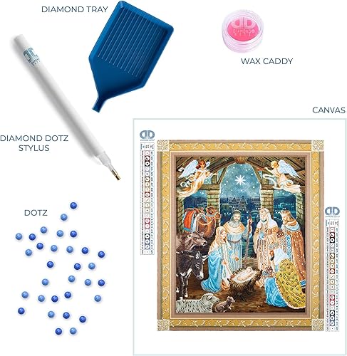 Miniatura 5 de DIAMOND DOTZ Juegos de pintura de diamantes para adultos - Kits de arte de diamantes un relajante kit de manualidades creativo con gemas Dotz 39x33