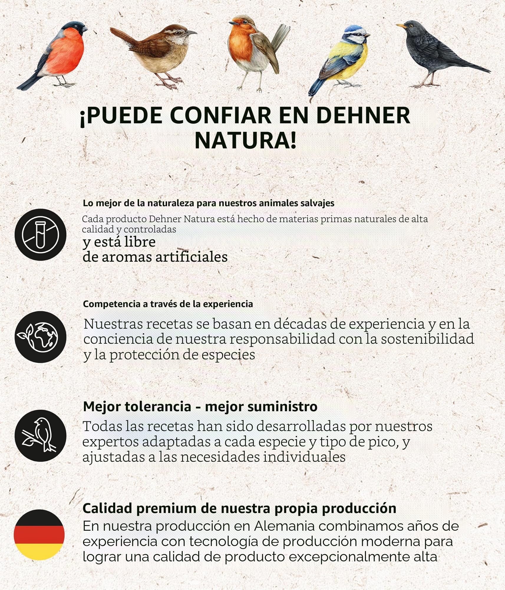 Dehner Natura Premium - Comida para Aves Silvestres (Cacahuetes Enteros, sin cáscara, para Todo el año, Rico en proteínas, Alta energía, 5 kg)