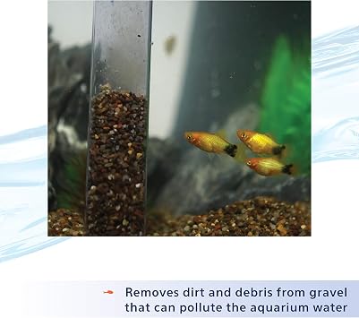 Aqueon Aquarium Siphon Vacuum Gravel Cleaner Medium - 9 Inches