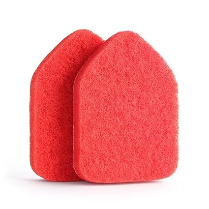 Moku Home Replacement Head Scrubber Refill for Extendable Tub Tile Scrubber Brush - Box of 2X Scrubber Sponge Refills
