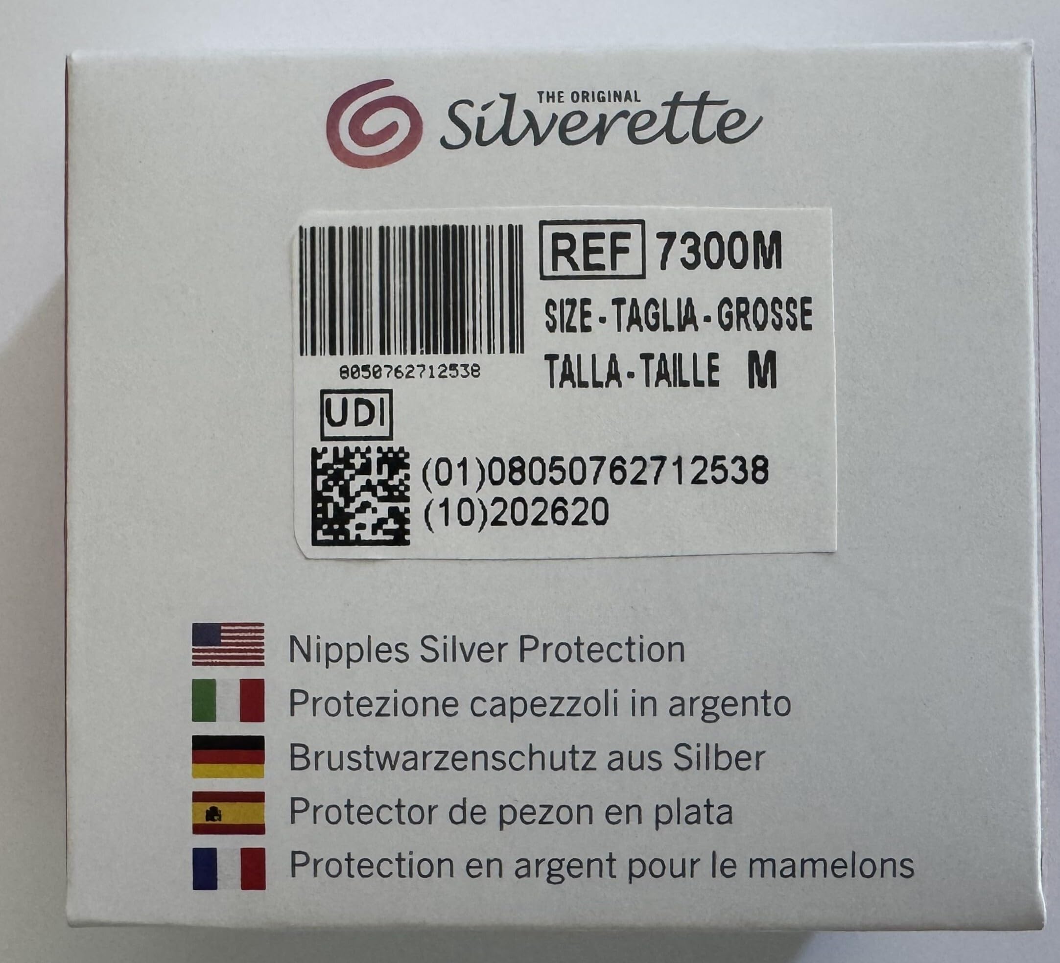 Silverette The Original - Pezones de plata 925 para una protección eficaz del pezón durante la lactancia - Forma anatómica con ápice redondeado - 1 Paquete de 2 piezas