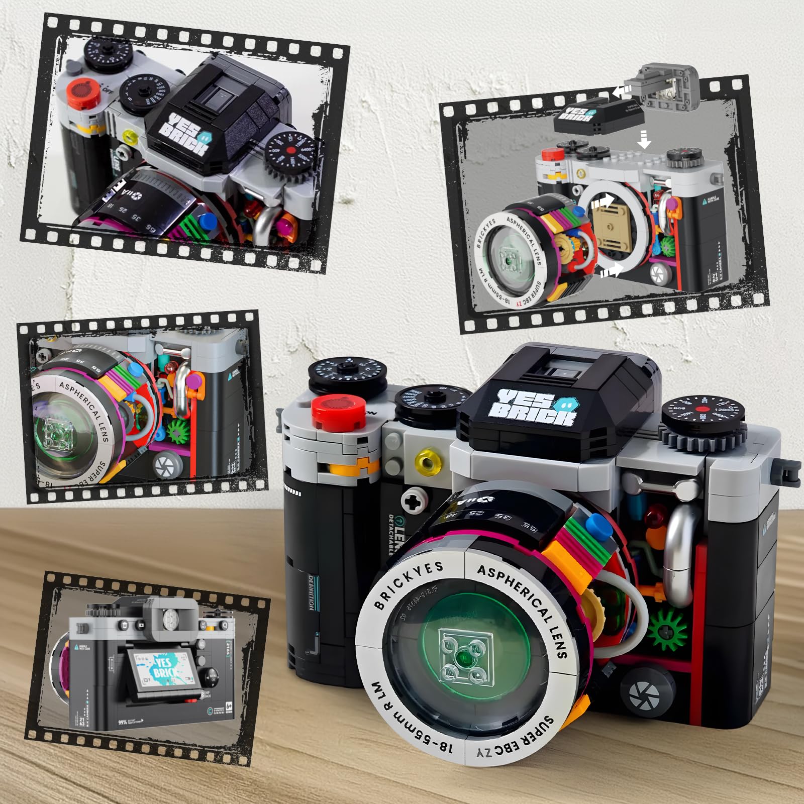 Amazon.com: Vziimo Retro Camera Building Set for Adults, Vintage