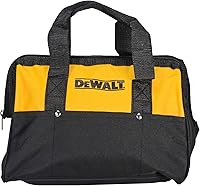 Vista 4 de Dewalt Bolsa de herramientas para contratistas de herramientas eléctricas de alta resistencia de 12" x 9" negro/amarillo