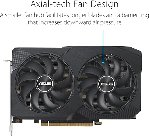 Miniatura 2 de ASUS Dual Radeon RX 7600 V2 OC Edition 8GB GDDR6 Gaming Graphics Card (AMD Radeon RX7600, PCIe 4.0, 1x HDMI 2.1, 3X DisplayPort 1.4a,