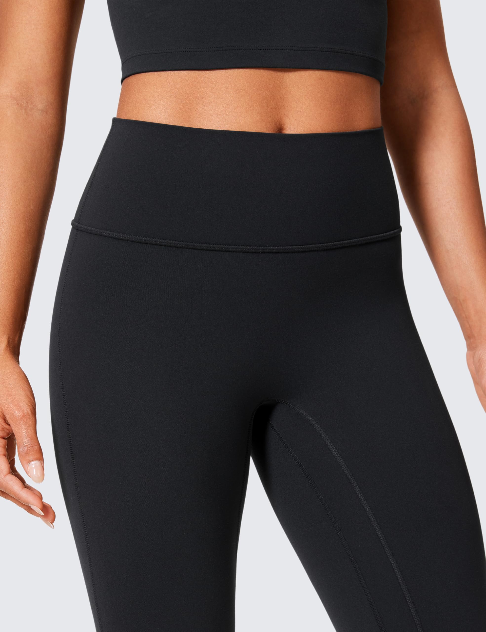 CRZ YOGA Mujeres Butterlift Hidden Scrunch Butt Flare Leggings Sin Costura Delantera Cintura Alta - 79 cm