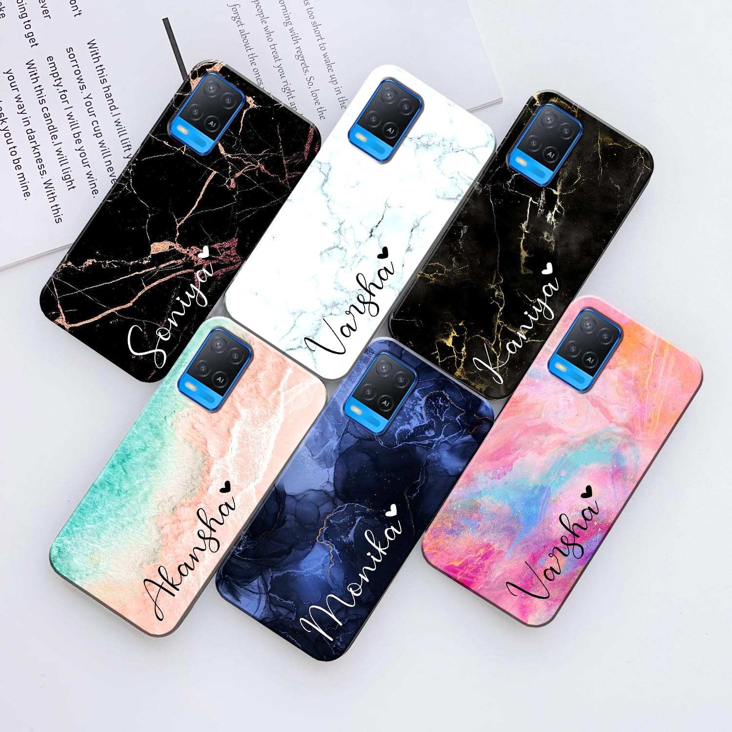 COLORflow Back Cover case Compatible with Oppo A54 | Marble Color Customized Back Cover Compatible with Oppo A54 (B0CN2NFQFM) Amazon Price History, Amazon Price Tracker