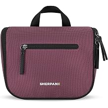 Sherpani Co-Pilot, Travel Toiletry Bag, Hanging Cosmetic Organizer, Water Resistant Makeup Bag, Shower Dopp Kit, Essentials Toiletries for Women, Travel Gift Smoky Orchid