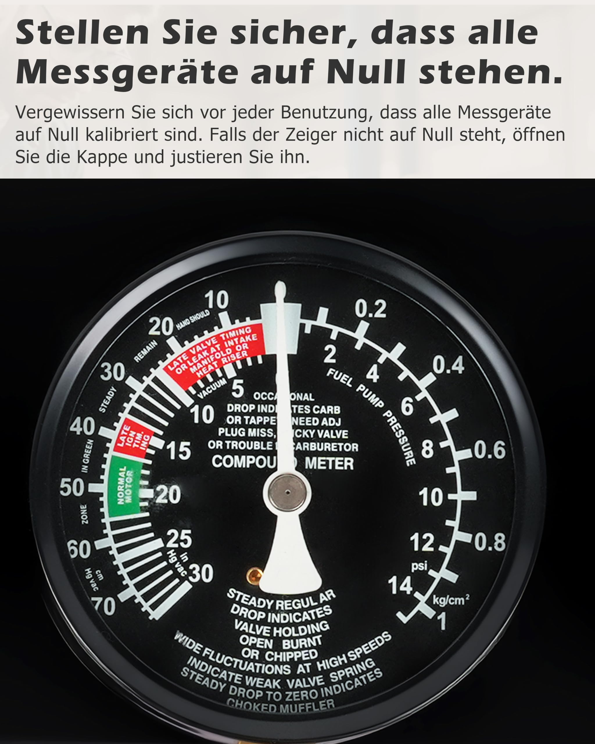 DAYUAN Synchrontester für 4 Vergaser Synchrontestgerät Vergaseruhren Synchronuhren PKW Motorrad Vakuumprüfer