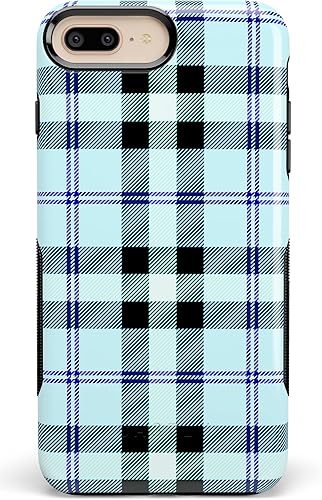 Casely Funda para iPhone 678 Plus  Como si! Funda a cuadros azul claro disponible en Yaxa El Salvador
