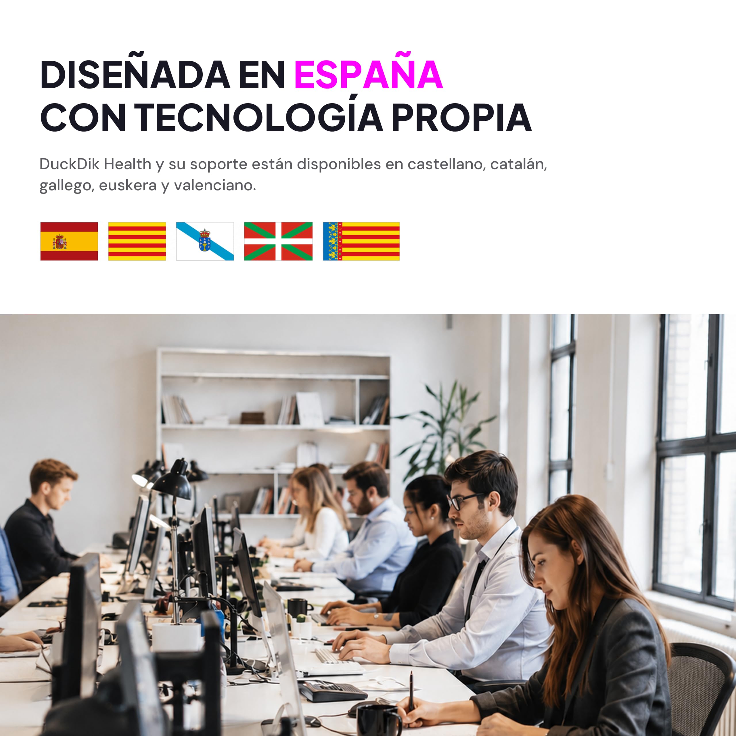 Sense Smart Band sin Pantalla Hombre Mujer, Diseñada en España, Coach IA, Monitor Sueño y Energía, Frecuencia Cardíaca 24/7 HRV SPO₂, IP68, +45 Días Batería, Sin Suscripción, Negro