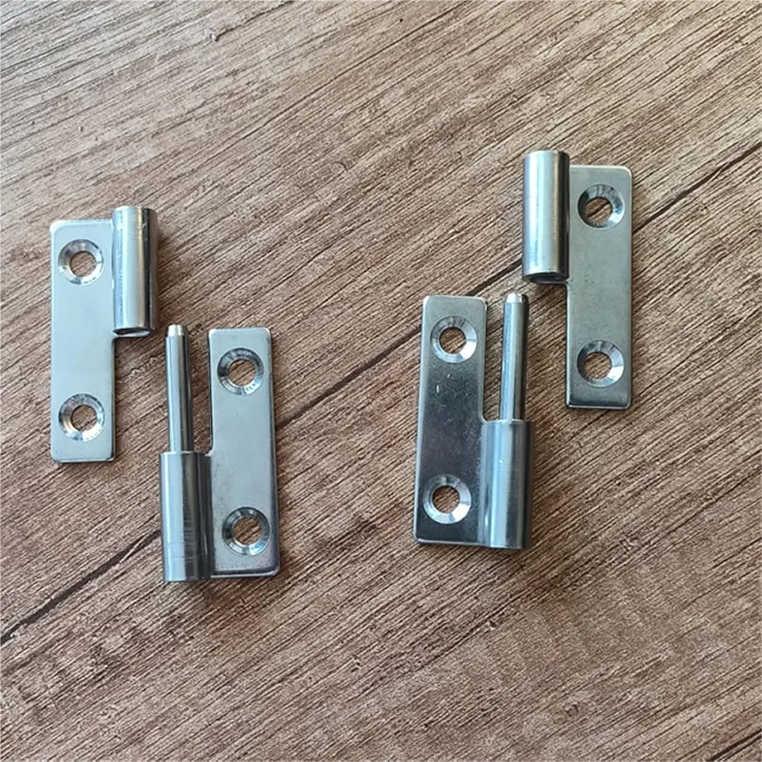 304 Stainless Steel Heavy Duty Surface Mount Lift Off Hinges with Holes 1Pcs(L 100X100X6.2MM)