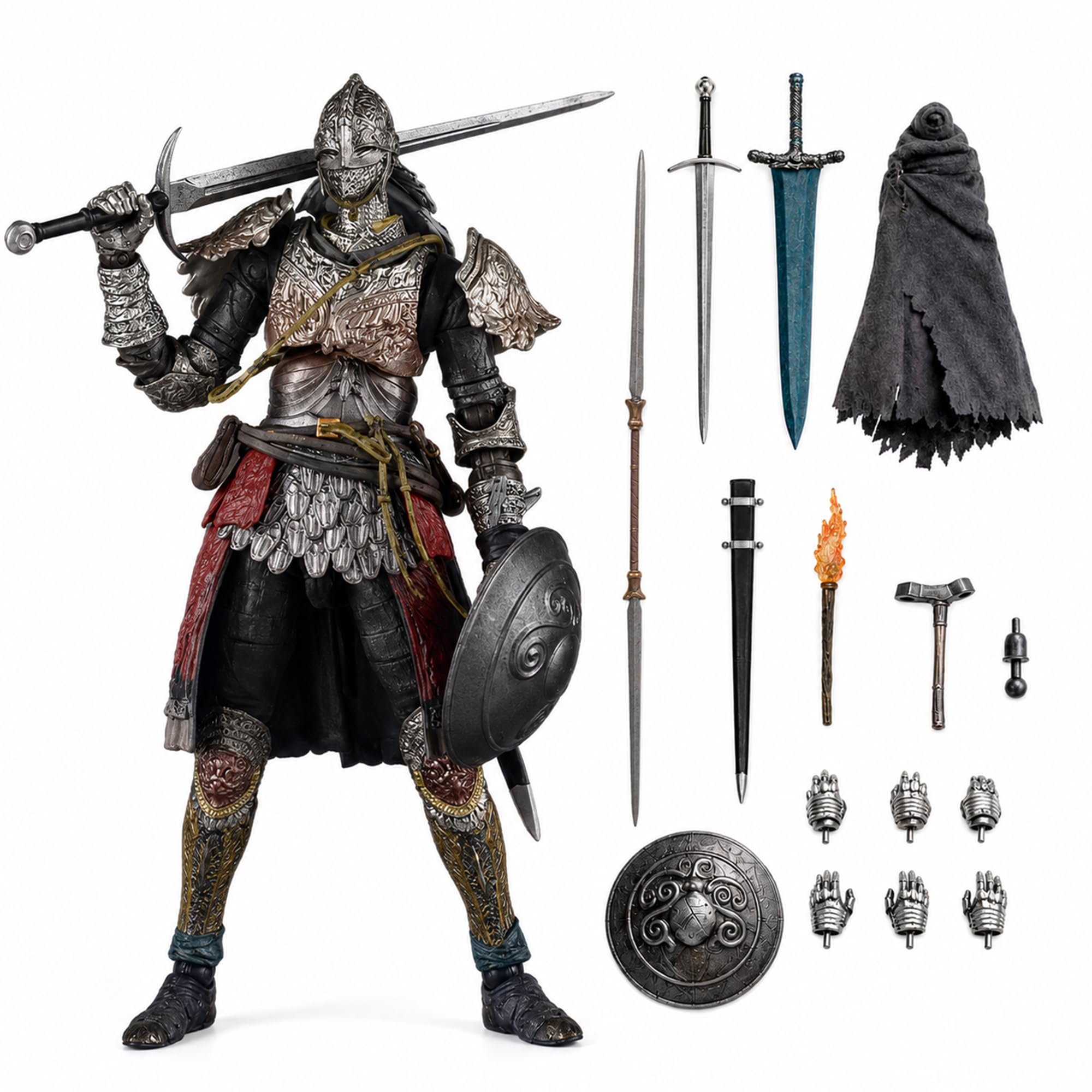 Eldens Rings Vargram Raging Wolf Figura, 16cm PVC Coleccionable
