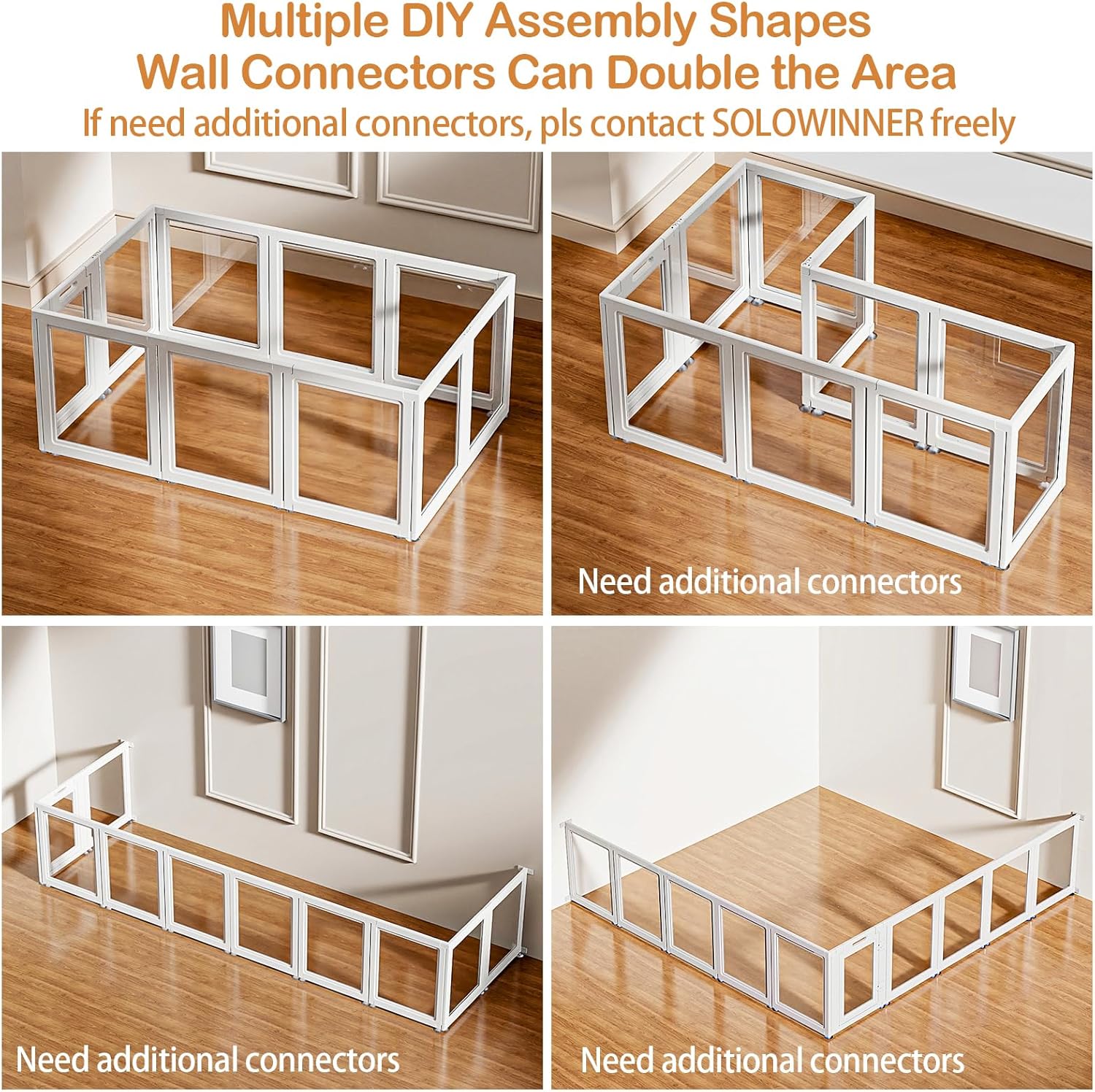 Secure & Stylish: The Ultimate Dog Playpen for Indoor Fun!